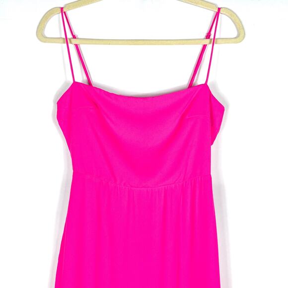 Superdown Addison Maxi Dress‎ Hot Pink Sz XS Double Side Slits Sleeveless - Picture 3 of 9